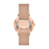 Michael Kors Women's Pyper Three-Hand Rose Gold-Tone Stainless Steel Watch MK4340