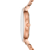 Michael Kors Women's Pyper Three-Hand Rose Gold-Tone Stainless Steel Watch MK4340