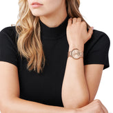 Michael Kors Women's Pyper Three-Hand Rose Gold-Tone Stainless Steel Watch MK4340