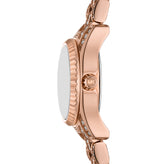Michael Kors Lexington Three-Hand Rose Gold-Tone Stainless Steel Watch MK4863