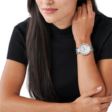 Michael Kors Silver-Tone Glitz Parker Watch MK5353