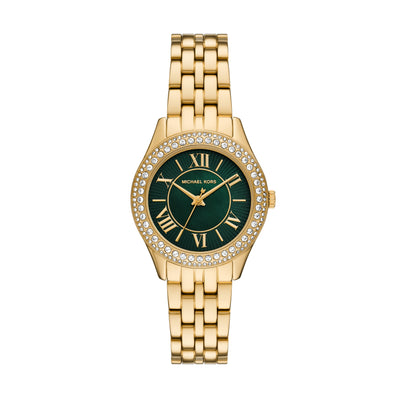 Michael Kors Harlowe Three-Hand Gold-Tone Stainless Steel Watch MK4870