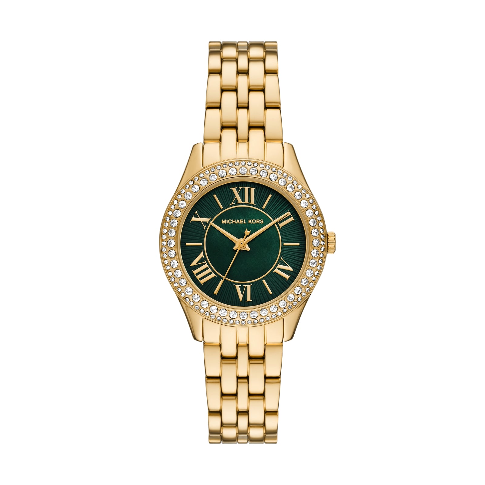 Michael Kors Harlowe Three-Hand Gold-Tone Stainless Steel Watch MK4870