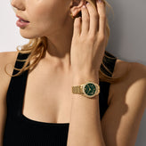 Michael Kors Harlowe Three-Hand Gold-Tone Stainless Steel Watch MK4870
