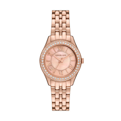 Michael Kor Harlowe Rose Gold Tone Watch MK4845