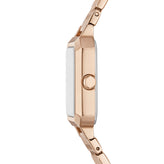 Armani Exchange Three-Hand Rose Gold-Tone Stainless Steel Watch and Bracelet Set AX7164SET