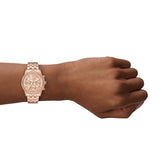 Michael Kors Mini Bryant Pavé Rose Gold Tone Watch MK7531