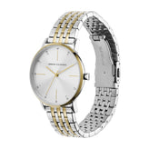 Armani Exchange Three-Hand Two-Tone Stainless Steel Watch and Bracelet Box Set AX7156SET