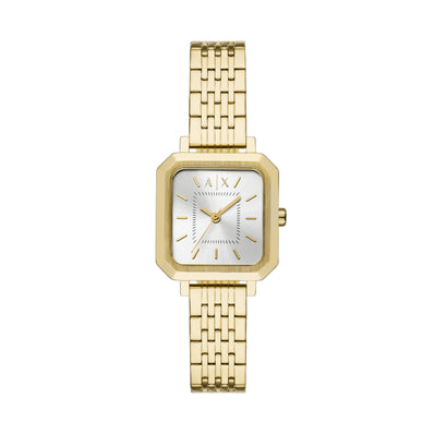 Armani Exchange Three-Hand Gold-Tone Stainless Steel Watch AX5725
