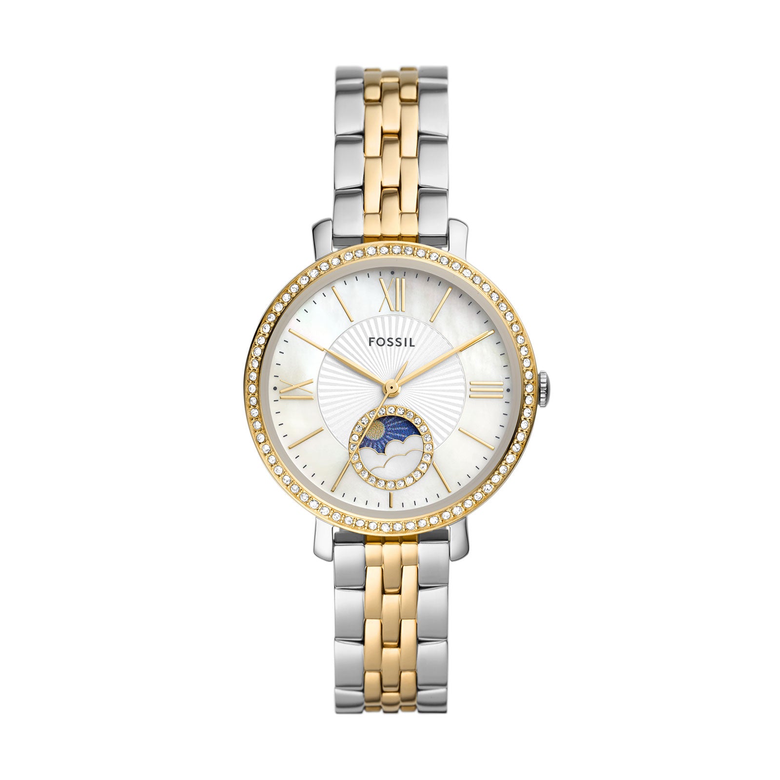 Fossil Jacqueline Sun Moon Two-Tone Watch ES5166