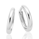 Sterling Silver Polished Huggie Earrings