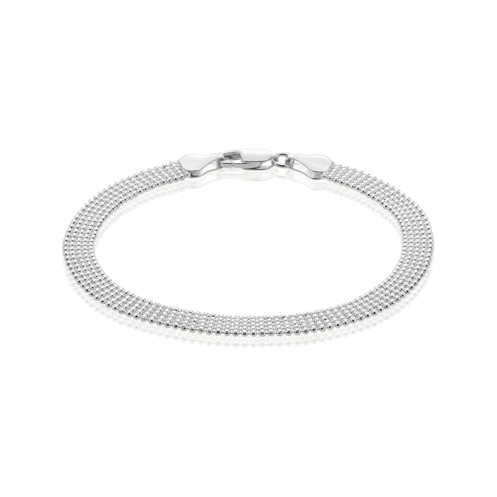 Sterling Silver 19cm Mesh Bracelet