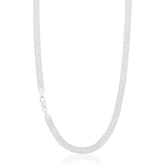 Sterling Silver 45cm Mesh Necklace