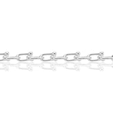 Sterling Silver 19cm Fancy Link T-Bar Bracelet