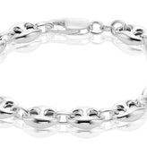 Sterling Silver 19cm Fancy Link Bracelet