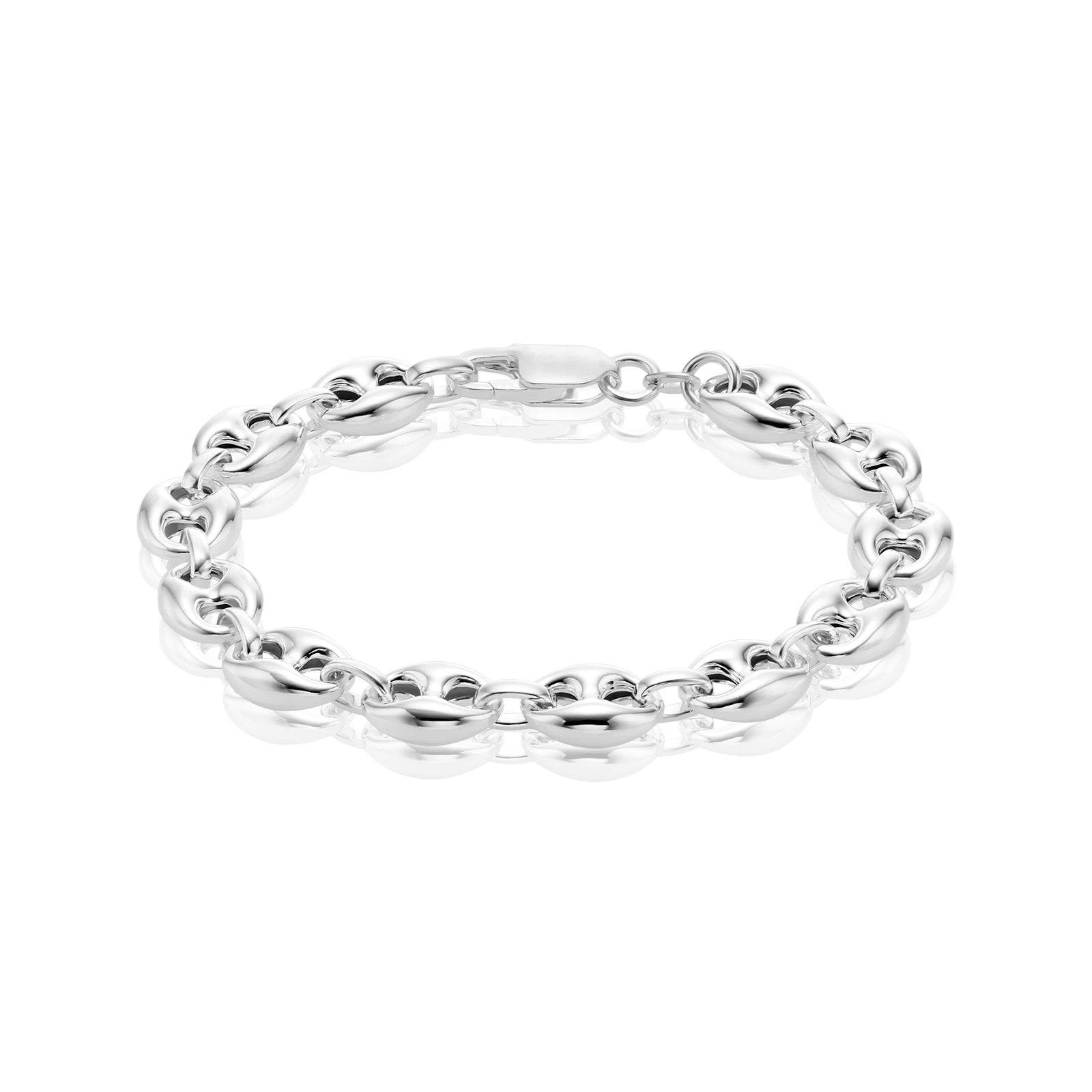 Sterling Silver 19cm Fancy Link Bracelet