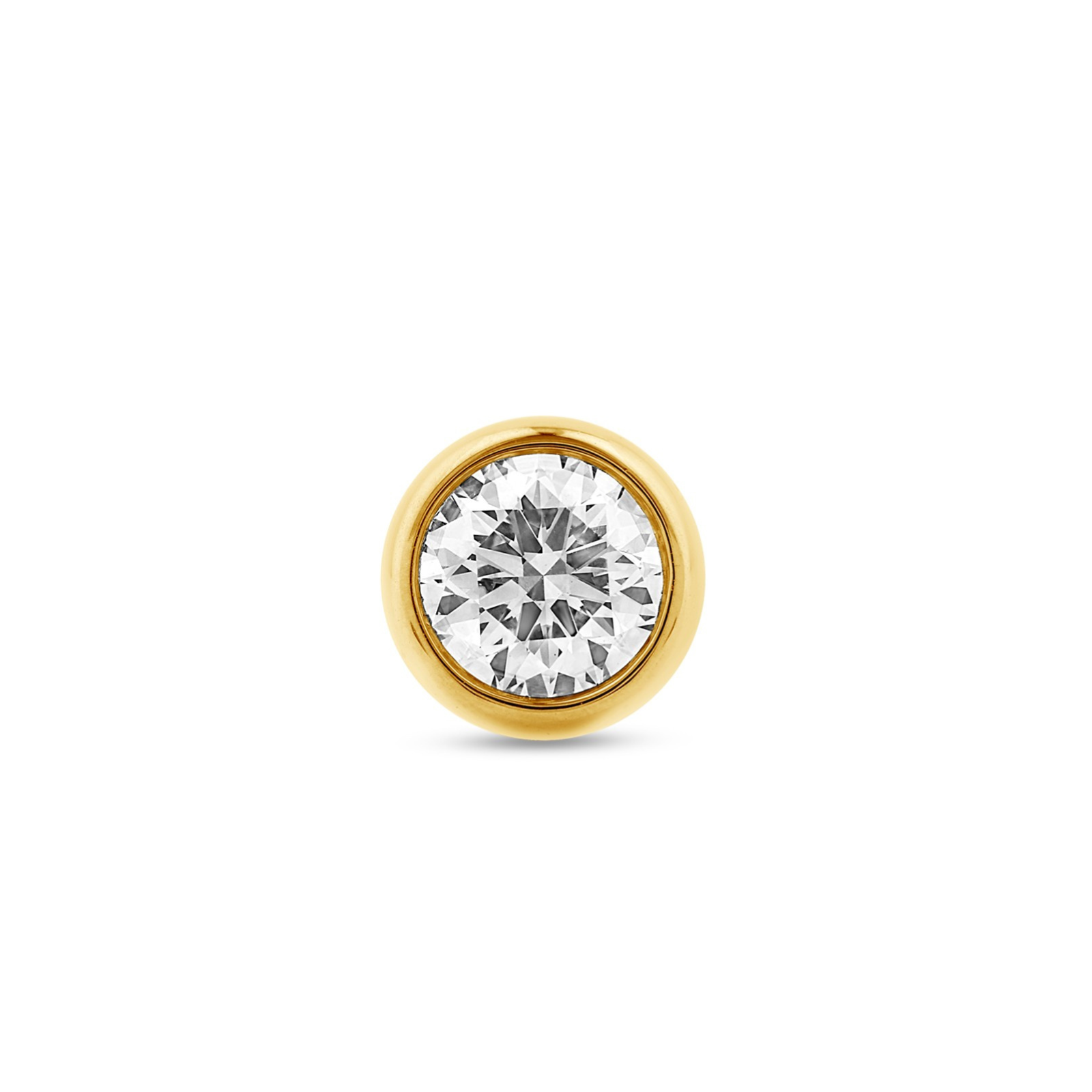 Celebration 9ct Yellow Gold Round Cut 0.50 Carat Lab Grown Diamond Single Stud Earring