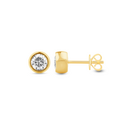 Celebration 9ct Yellow Gold Round Cut 0.50 Carat Lab Grown Diamond Single Stud Earring