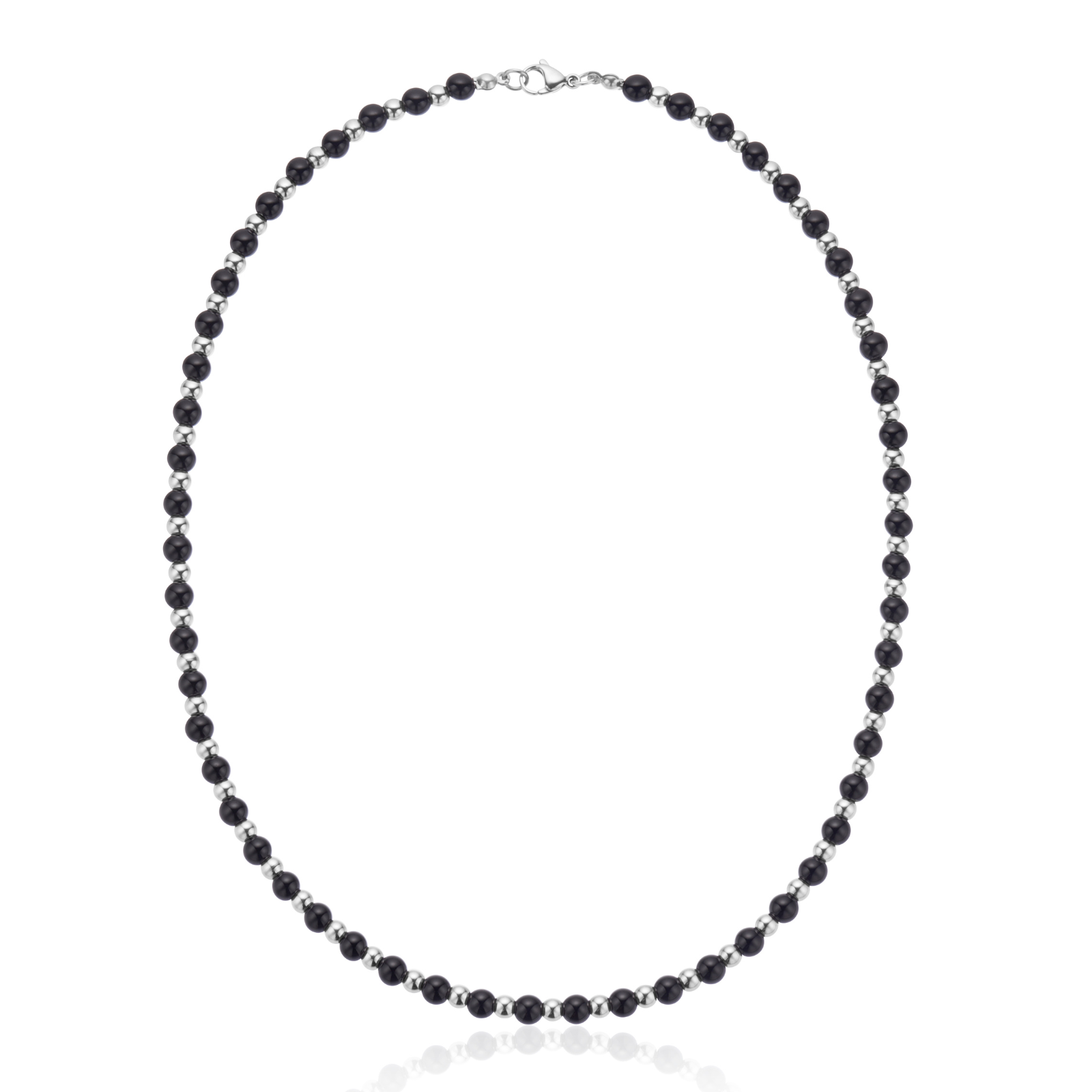 Tensity Stainless Steel 50cm Black & Silver Chain
