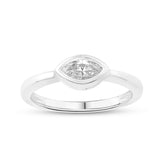 Celebration Silver Marquise 0.40 Carat Lab Grown Diamond Ring