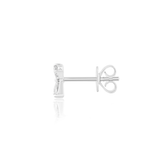 Celebration Sterling Silver Marquise and Pear Cut 0.34 Carat tw of Lab Grown Diamond Stud Earrings