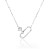 Celebration Sterling Silver Round Cut 0.25 Carat of Lab Grown Diamond Pendant