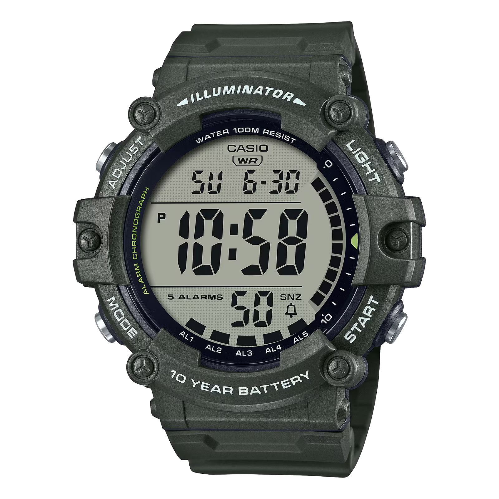 Casio Watch with Extra Long Strap AE1500WHX-3A
