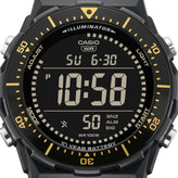 Casio digital watch on a white background