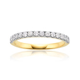 Celebration 9ct Yellow Gold Round Cut 0.40 Carat tw of Lab Grown Diamond Ring