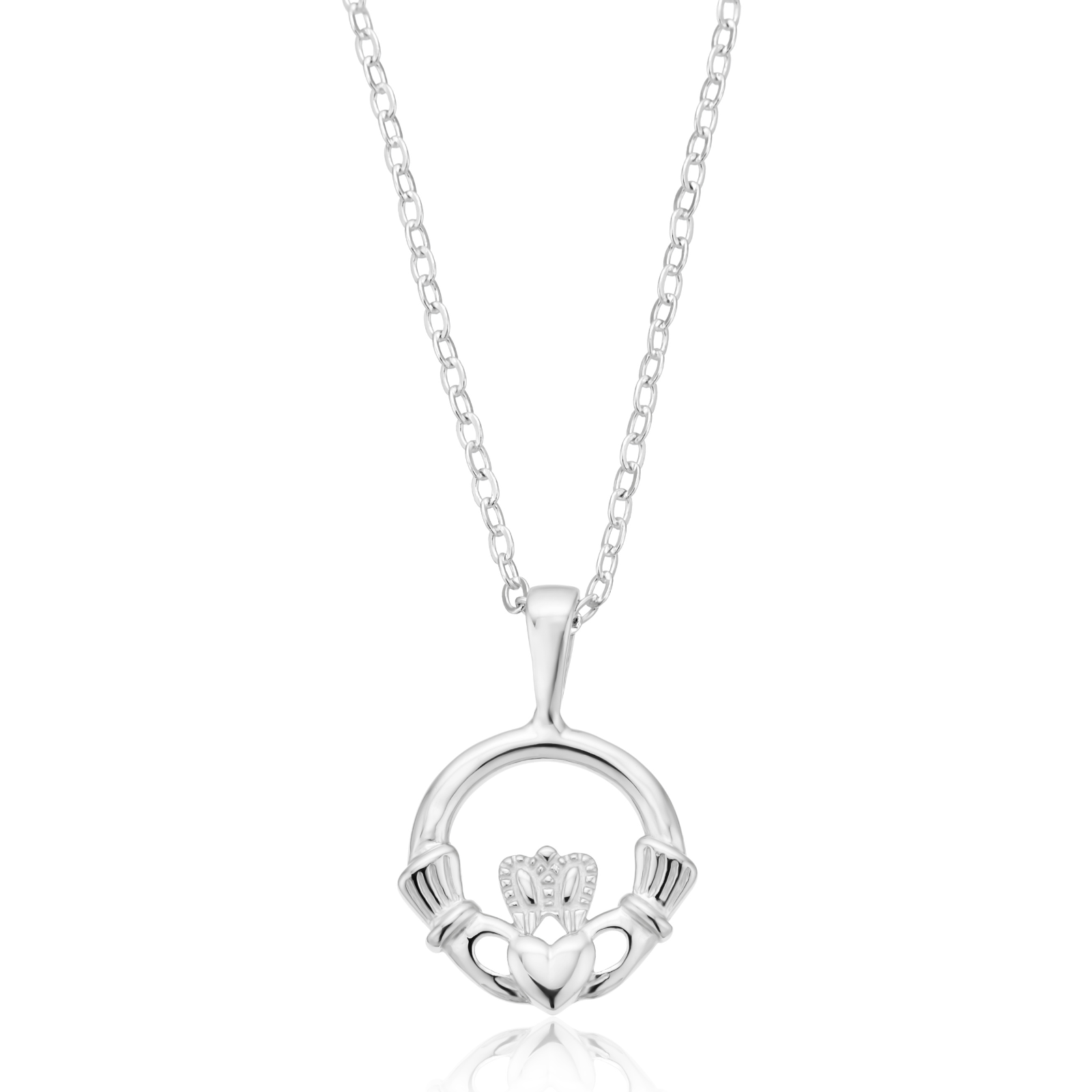 Sterling Silver Claddagh Pendant