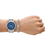 Armani Exchange Banks Chronograph Stainless Steel Watch Gift Set AX7176SET