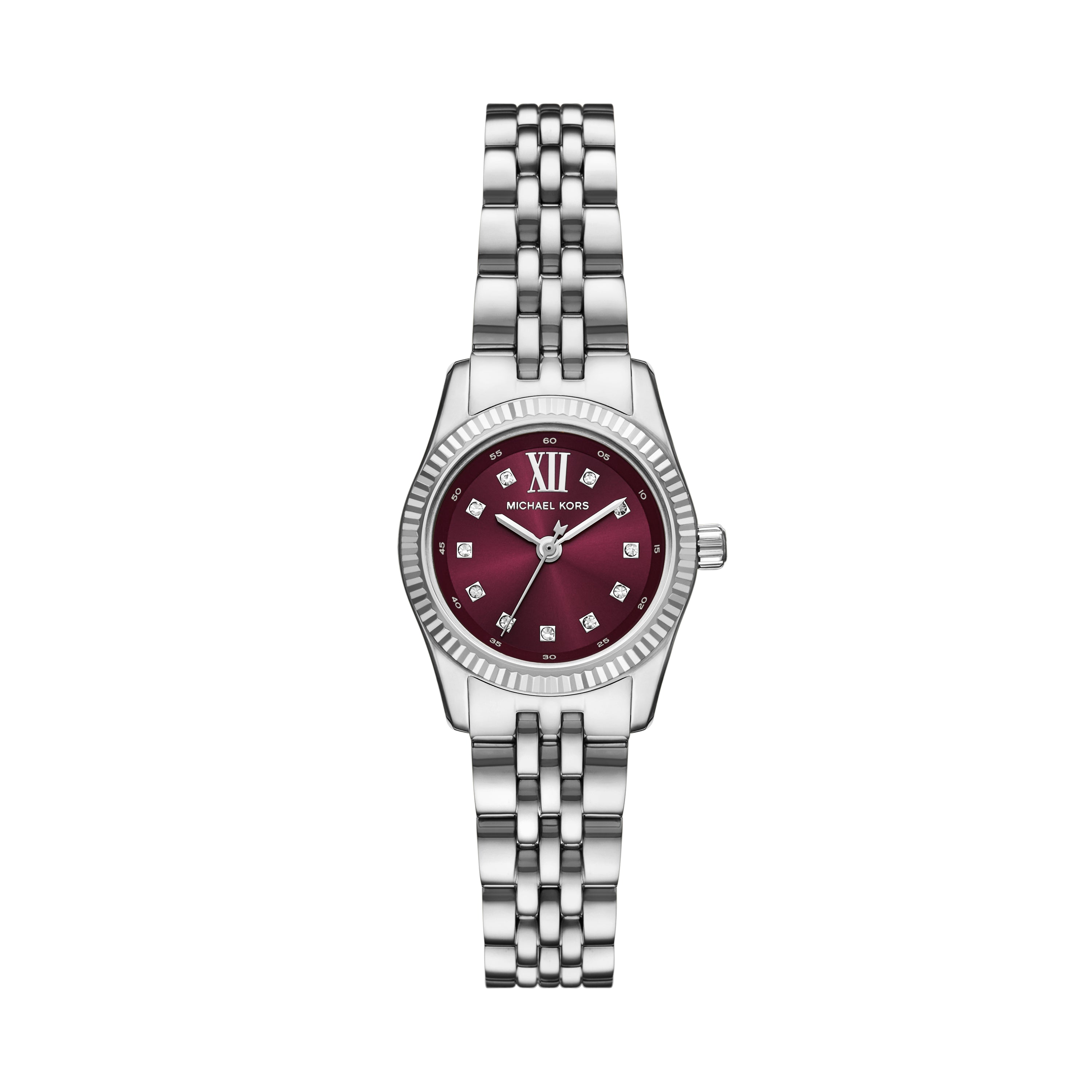 Michael Kors Mini Lexington Pavé Silver Tone Watch MK4968