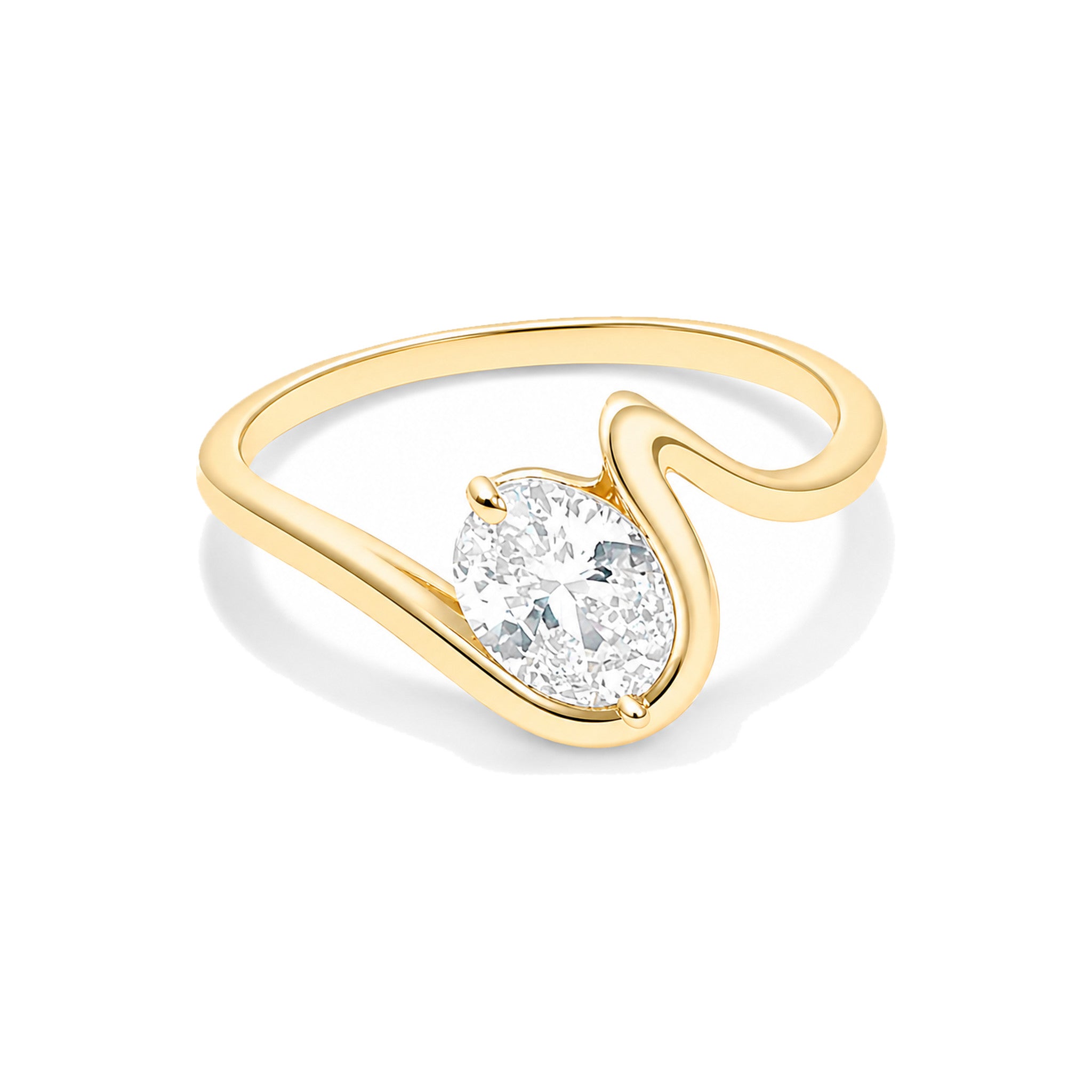 9ct yellow gold Oval Cut 0.75 Carat tw Rings