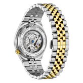 Back of watch, Two-tone silver and gold watch