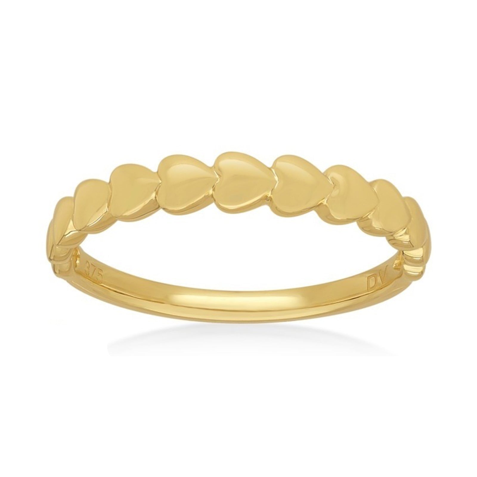 9ct Yellow Gold Heart Ring