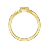 Celebration 9ct Yellow Gold Heart Cut 0.25 Carat Lab Grown Diamond Ring