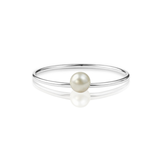 Round 3-3.5mm White Cultured Fresh Water Pearl Ring