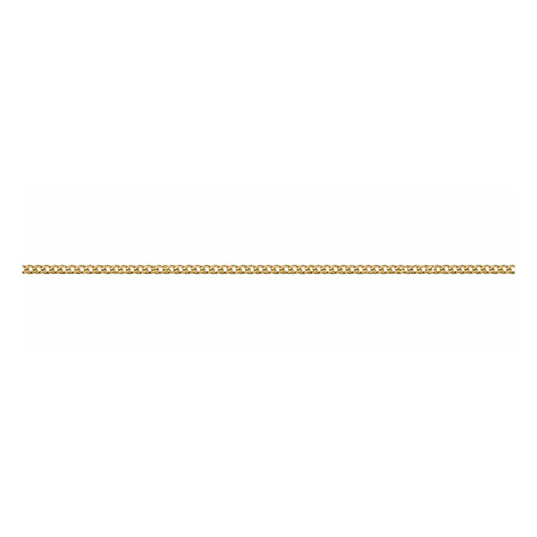 Gold Plated Sterling Silver 45cm Curb Chain