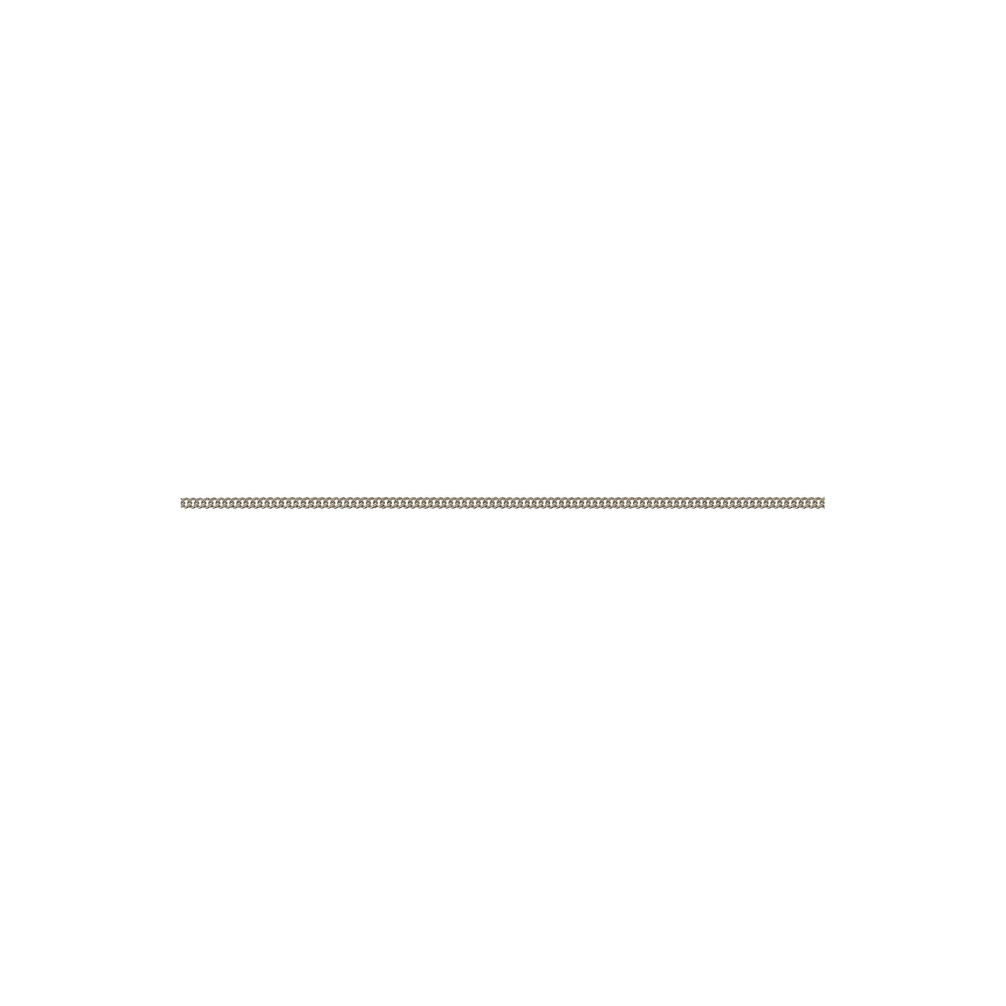 Gold Plated Sterling Silver 50cm Curb Chain