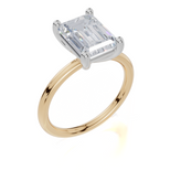 18ct Yellow Gold Emerald Cut 3.00 Carat of  Diamond Ring