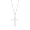 Sterling Silver 25x17mm Polished Cross Pendant