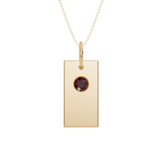 Personalised Birthstone Initial Pendant