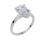 9ct White Gold Pear Cut 2.00 Carat of Lab-Grown Diamond Ring