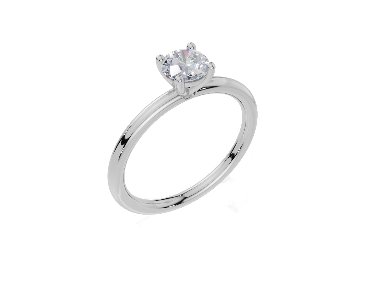 9ct White Gold Round Cut 0.50 Carat of  Diamond Ring