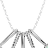 Personalised 5 Birthstones Pendant Set
