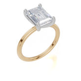 18ct Yellow Gold Emerald Cut 3.00 Carat of  Diamond Ring
