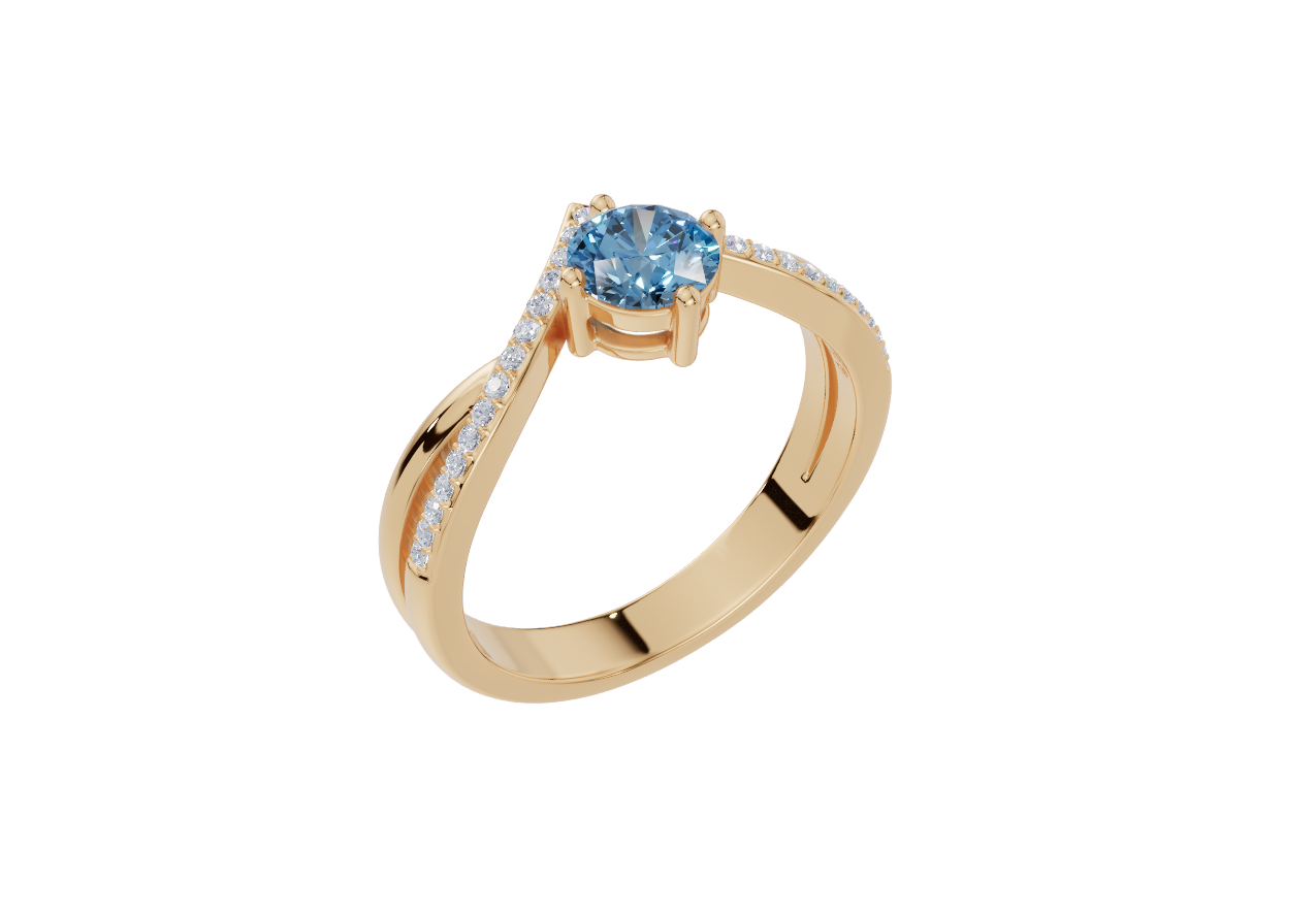 Personalised Round Birthstone Cubic Zirconia Ring