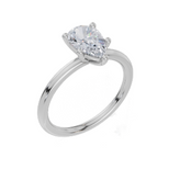 18ct White Gold Pear Cut 1.00 Carat of Lab-Grown Diamond Ring
