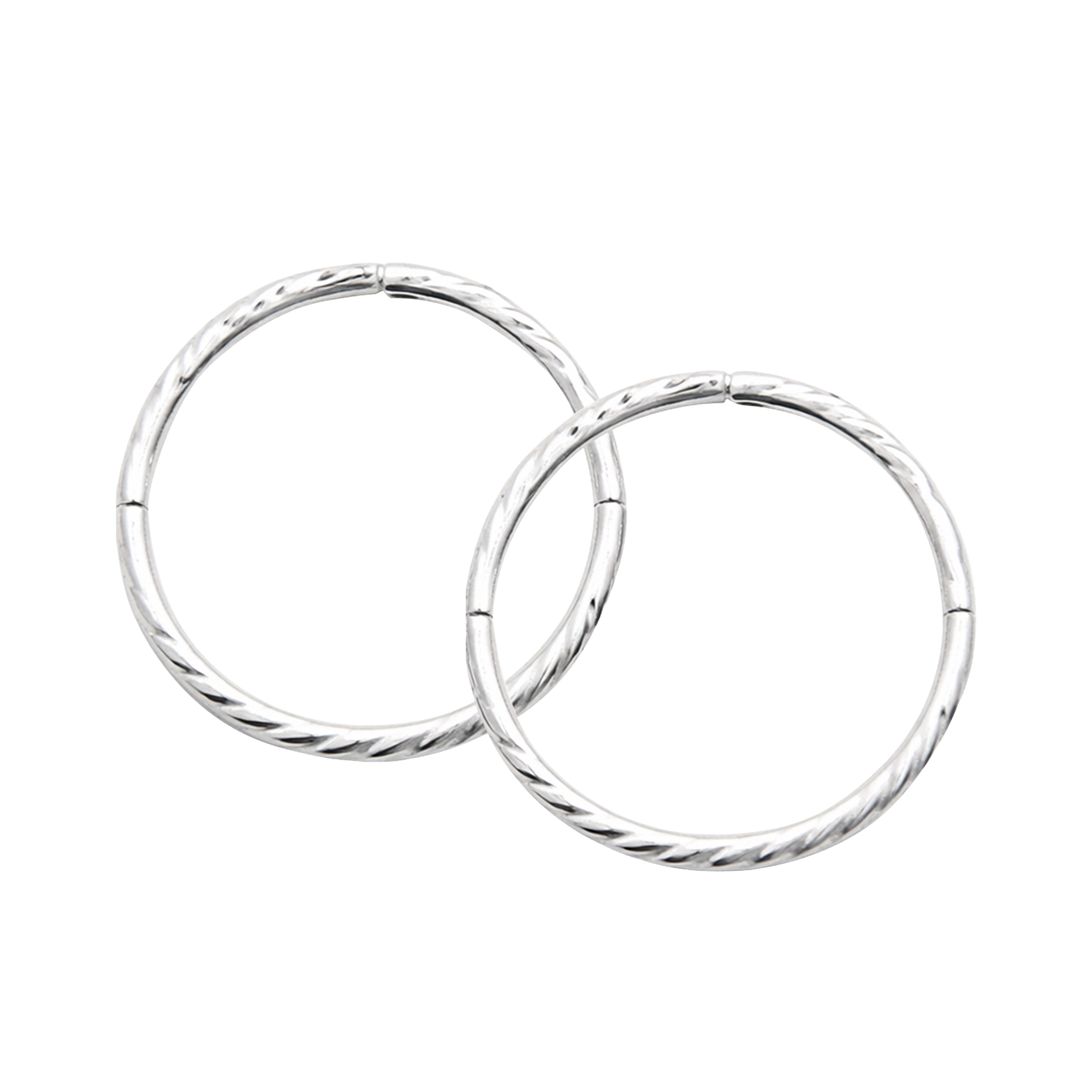 Sterling Silver 13mm Twist Sleepers