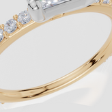 18ct Yellow Gold Princess Cut 1.32 Carat tw of  Diamonds Ring